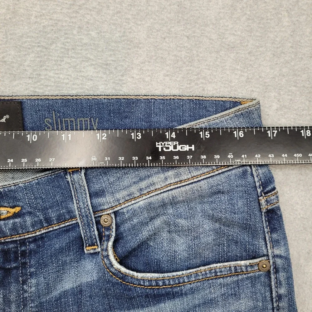 7 For All Mankind Slimmy Jeans Mens 33x28 Blue Luxe Performance Slim Fit